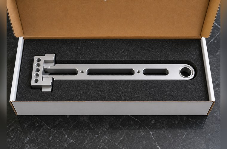 人形机器人手腕主支架加工案例:6061-T6长臂支架、减重槽与H7孔控制 图3